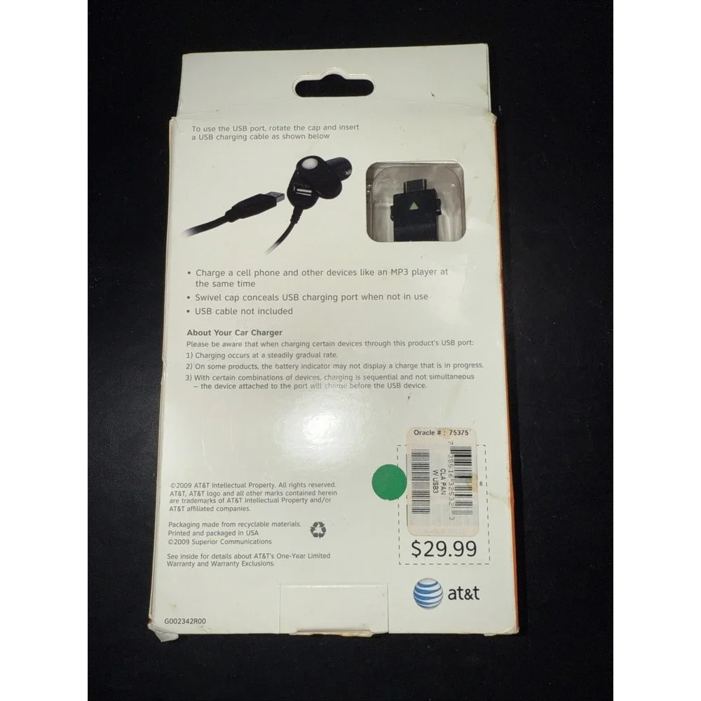 Car Charger With USB Port‎ Compatible With Breeze C610,c630,duo Matrix And Slate